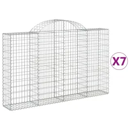 kosze-gabionowe-7-szt-200x30x120-140-cm-galwanizowane-zelazo