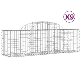 kosze-gabionowe-9-szt-200x50x60-80-cm-galwanizowane-zelazo