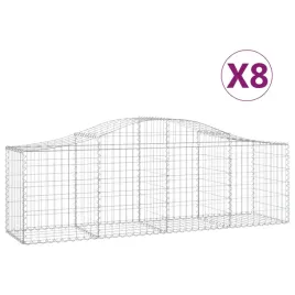 kosze-gabionowe-8-szt-200x50x60-80-cm-galwanizowane-zelazo