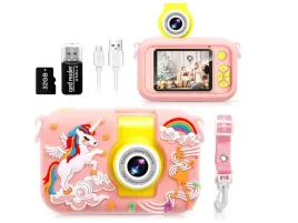 aparat-cyfrowy-dla-dzieci-rozowy-jednorozec-z-obiektywem-180flip-ekranem