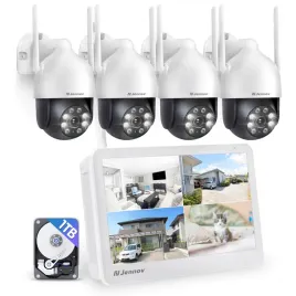 jennov-zestaw-kamer-zewnetrznych-wlan-10-monitor-4x-5mp-ptz-1tb-hdd