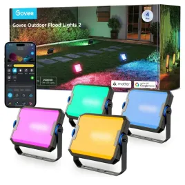 govee-zewnetrzne-reflektory-led-rgbic-ip66-sterowane-glosowo-4-sztuki