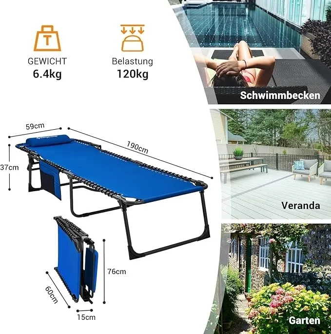 lezak-stal-niebieski-kingcamp