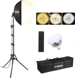 oswietlenie-fotograficzne-led-zestaw-fgen-led-85w-bulb-softbox-wideo-hit