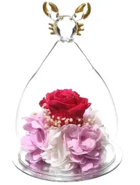 wieczny-kwiat-roza-w-szkle-prezent-znak-zodiaku-dla-raka-szklana-figurka