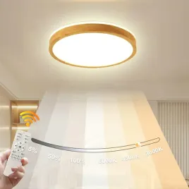 lampa-okragla-led-sufitowa-drewno-pilot-40cm