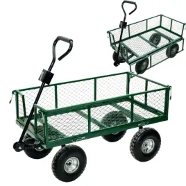 wozek-ogrodowy-przyczepka-taczka-zielony-100l-400kg-transportowy