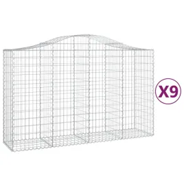 kosze-gabionowe-9-szt-200x50x120-140-cm-galwanizowane-zelazo