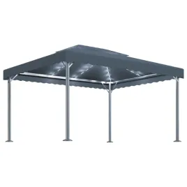 altana-ze-sznurem-lampek-led-400x300-cm-antracyt-aluminium