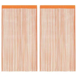 zaslony-sznurkowe-2-szt-pomaranczowe-100x250-cm