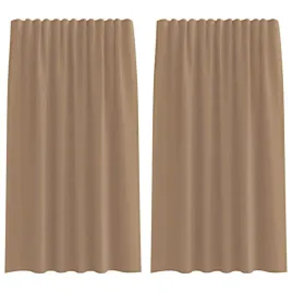 zaslony-woalowe-z-kieszeniami-na-drazek-2-szt-jasnobrazowe