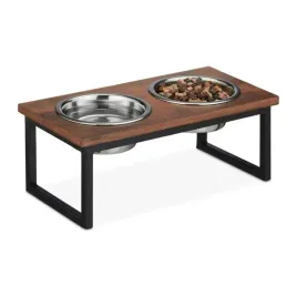 zestaw-dwoch-misek-metalowa-relaxdays-brazowy-1-l