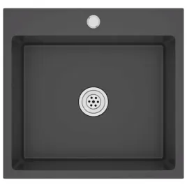 recznie-robiony-zlew-kuchenny-z-otworem-na-kran-czarny-stal