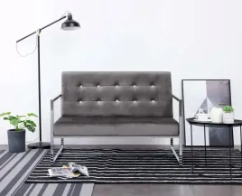 nowoczesna-sofa-dwuosobowa-szary-chromowany-stelaz-loft