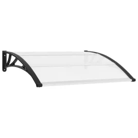zadaszenie-poliweglanowe-120x75-cm-czarne-wsporniki-bezbarwne-arkusze