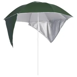 parasol-plazowy-ze-sciankami-bocznymi-zielony-215-cm