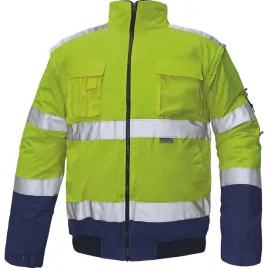 clovelly-pilot-kurtka-hv-zolty-granat-xl