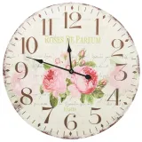 zegar-scienny-retro-mdf-60cm-roznokolorowy