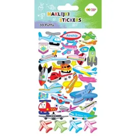 naklejki-3d-puffy-aircraft-10x20cm-happy-color