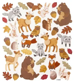 naklejki-brokatowe-lesne-zwierzaki-38szt
