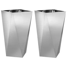 donica-2-pcs-srebrny-40-x-40-x-75-cm-stal-galwanizowana