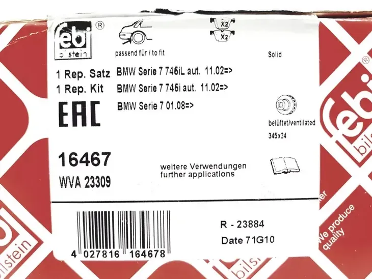 febi-klocki-hamulcowe-tyl-bmw-5-e50-e61-6-e63-e64-stan-nowy