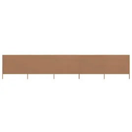 parawan-5-panelowy-600-x-120-cm-taupe-z-drewnianymi-slupkami