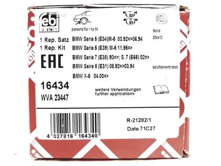febi-klocki-hamulcowe-tyl-bmw-7-e65-e66-e67-stan-nowy