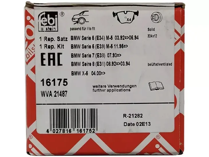 febi-klocki-hamulcowe-tyl-bmw-3-e46-5-e39-7-e38-stan-nowy