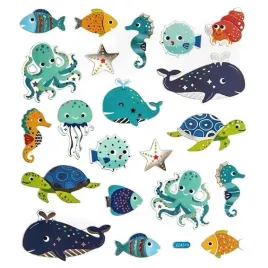 naklejki-podwodny-swiat-21szt