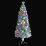 choinka-led-240-cm-biala-z-gwiazda-stan-nowy