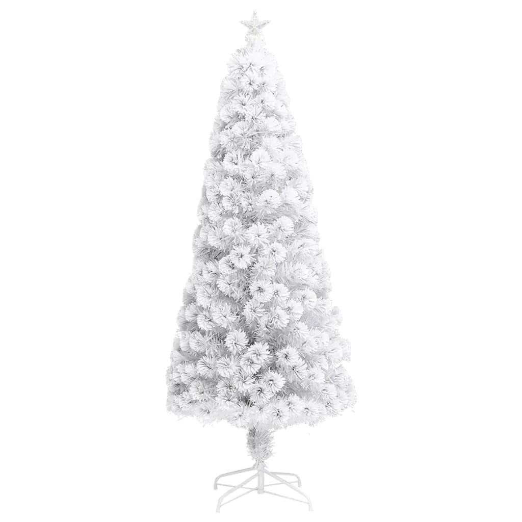 choinka-led-240-cm-biala-z-gwiazda-stan-nowy
