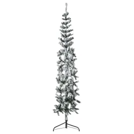 choinka-pvc-oszczednosc-miejsca-osniezona-210cmx55cm-zielono-bial