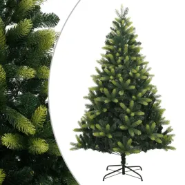 sztuczna-choinka-150-cm-z-zawiasami-pe-pvc-jasnozielona