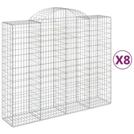 kosze-gabionowe-8-szt-200x50x160-180-cm-galwanizowane-zelazo
