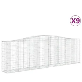 kosze-gabionowe-9-szt-400x50x120-140-cm-galwanizowane-zelazo