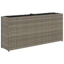donica-ogrodowa-z-2-wkladami-szara-90x20x40-cm-rattan-pe