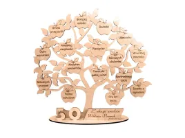 50-te-urodziny-piecdziesiatka-grawerowane-drzewo