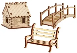 domek-lawka-most-lawecza-3d-las-w-sloiku-szkle-3s