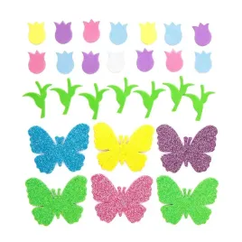 naklejki-z-pianki-tulipany-i-motyle-92szt
