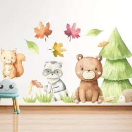 duze-naklejki-scienne-dla-dzieci-lesne-zwierzeta-dla-dzieci-woodland-4