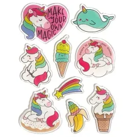 naklejki-zelowe-jednorozce-9szt