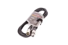 kabel-xlr-m-xlr-f-black-vk-8002-3m