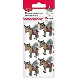 dekoracje-samoprzylepne-papierowe-3d-osiolki-6szt