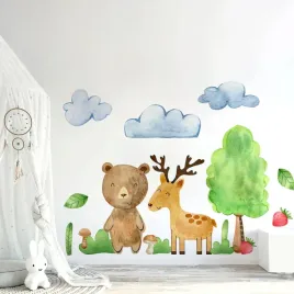 duze-naklejki-scienne-lesne-zwierzeta-dla-dzieci-woodland-3-l