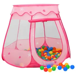 namiot-do-zabawy-z-250-kolorowymi-pileczkami-rozowy-102x102x82-cm