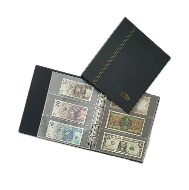 Klaser SH na banknoty polskie i zagraniczne Czarny Premium