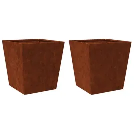 doniczki-ogrodowe-2-szt-40x40x40-cm-stal-kortenowska