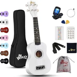 ukulele-sopranowe-bialy-zestaw-z-pokrowcem-i-akcesoriami