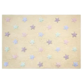 120x160cm-tricolor-star-vanilla-eko-dywan-bawelniany